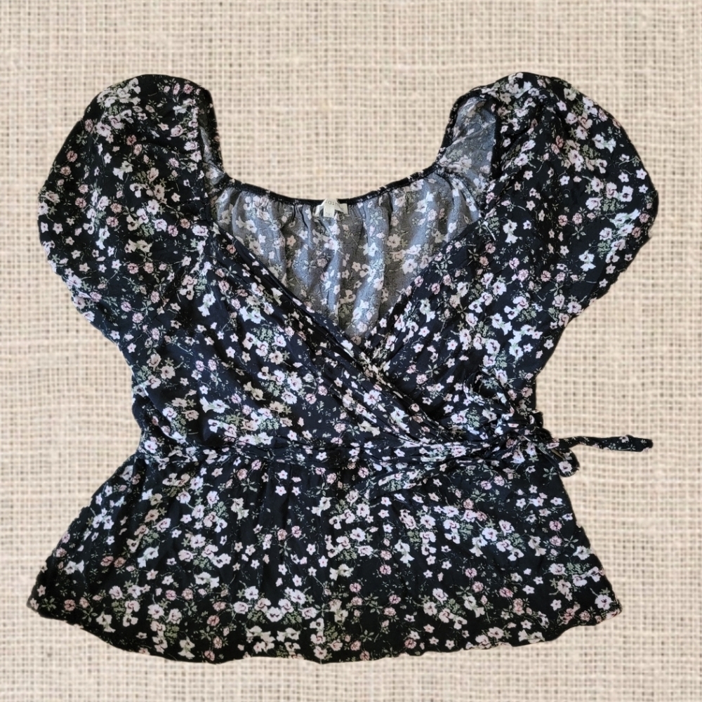 Wild Jasmine Floral Peplum Top